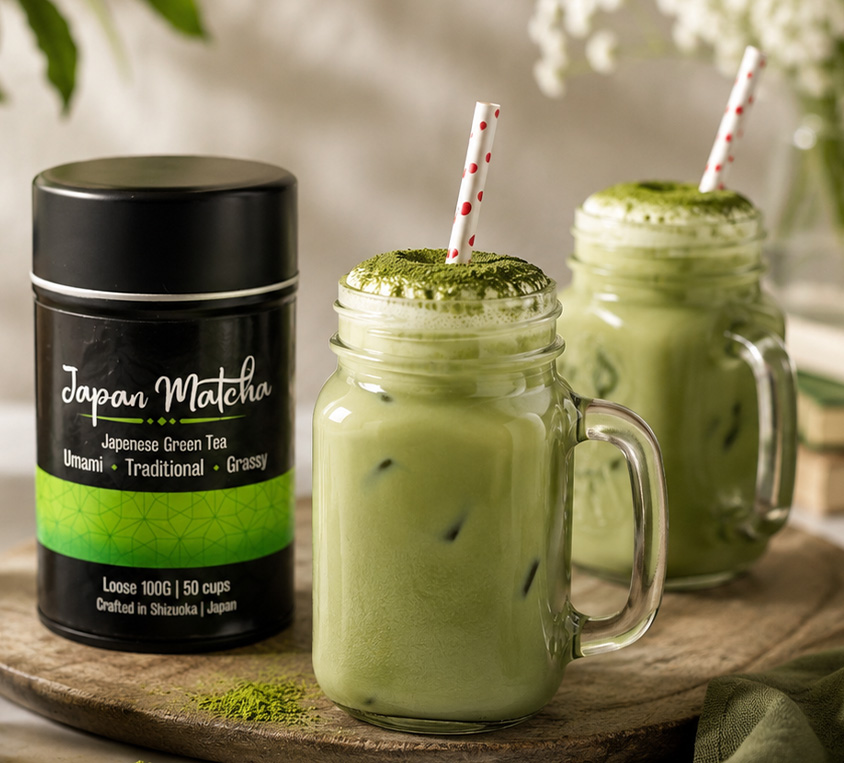 Matcha japońska w metalowej puszce Leo Tea – zielona herbata matcha z pierwszego zbioru Japonia